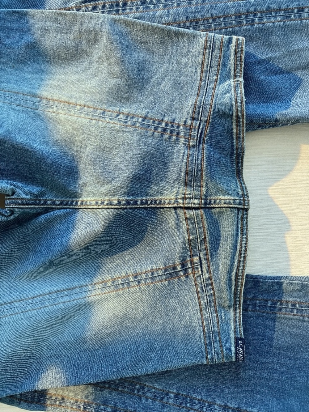 Y2K Z. Cavaricci Lace-Up Flare Jeans Stretch Denim Small 4/6 - Picture 8 of 8
